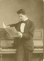 Ignatz Waghalter as a student at the Akademie der Künste in Berlin, around 1902. Photographer unknown. Photo: private.