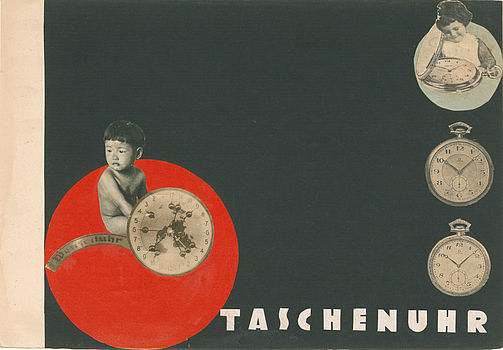 Alice Lex-Nerlinger, Taschenuhr. Collage aus einem Bilderbuch, um 1928. Akademie der Künste, Berlin, Kunstsammlung, Inventar-Nr.: Lex-Nerlinger 2961. © S. Nerlinger. Alice Lex-Nerlinger, Taschenuhr. Collage aus einem Bilderbuch, um 1928. Akademie der Künste, Berlin, Kunstsammlung, Inventar-Nr.: Lex-Nerlinger 2961. © S. Nerlinger.