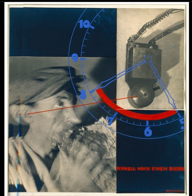 Oskar Nerlinger, Schnell noch einen Bissen, Fotomontage mit Tempera, um 1928. Akademie der Künste, Berlin, Kunstsammlung, Inventar-Nr. Nerlinger 2826. © S. Nerlinger. Rechte vorbehalten – Freier Zugang. Oskar Nerlinger, Schnell noch einen Bissen, Fotomontage mit Tempera, um 1928. Akademie der Künste, Berlin, Kunstsammlung, Inventar-Nr. Nerlinger 2826. © S. Nerlinger. Rechte vorbehalten – Freier Zugang.